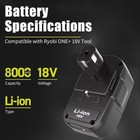 2 Pack 18v 8 0ah Battery   Dual Charger Kit For Ryobi 18 Volt One  Batteries