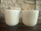    2x Ww2 Us Navy Corning Milk Glass Watchman   s Hand Warmer Mugs No Handle   