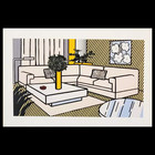Roy Lichtenstein  yellow Vase  Collectible Pop Art Matted Print