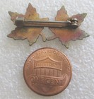 Vintage Quebec  Canada Tourist Travel Souvenir Collector Pin - Maple Leaf