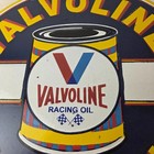Vintage Valvoline Motor Oil Sign - Gas Pump Service Station Porcelain Ad Sign