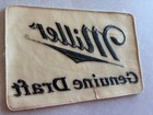 Vintage Beer Miller Genuine Draft Cloth Patch Large Size 5 3 4  X 8-1 2  Brewery