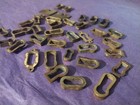 Lot Of Antique Vtg Brass Drawer Dresser Cabinet Furniture Keyhole Escutcheons 