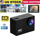 1080p Hd 4k Action Camera Waterproof 170   Wide Angle Wifi Sports Cam With Remote