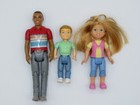 Loving Family Dollhouse Sister Girl Doll Brother Boy Dad African American Blonde