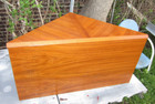 Laurits M Larsen Danish Modern Teak Triangular Coffee Tables Or Benches Mcm Vtg