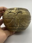 19th Century Antique Indian Handmade Bronze Dohkra Grain Bowl