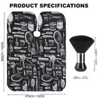 Professional Hair Cutting Cape With Neck Duster Brush  Large Size Salon Barber C