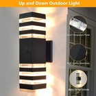 Modern Led Up Down Wall Light Sconce Dual Head Lamp Fixtures Outdoor Waterproof