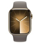 Apple Watch Series 9 Ss Gps cell 45mm Gold Case S m Clay Sport Band