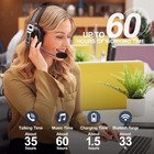 Trucker Headset Wireless Bluetooth 5 2 Ai Noise Cancelling Mic For Phones Pc