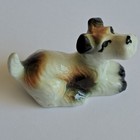 Vtg Small Fox Terrier Dog Ceramic Collectible Sitting Figurine Pre-loved 