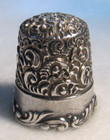  1227 Embroidery Louis Xv  Sterling   Thimble - Ketcham   Mcdougall  size 9 