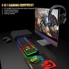 Ziyou Lang 5 In 1 Wired Gaming Rgb Keyboard Mouse Headphone And Speaker Combo