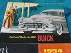 1952 53 54 Buick Sales Brochure Car Dealer Booklet Vintage Original Advertising