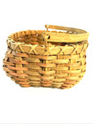 Vintage Wicker Basket With Handle 9  Wide
