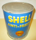 Very Nice    -vintage  shell Anti-freeze  1 Gal  Adver  Tin  - With Great Colors