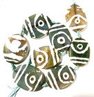 Tibetan Agate Dzi Beads 8mm To 40mm