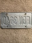 Expired Ohio License Plate - Fbn 3640 - Clearance