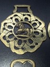 Horse Brass Medallions Antique Show Parade Harness From England  Lot Of 6
