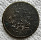 1798 1c Bn Draped Bust Large Cent 2nd Hair Style Rare Key Date Vf Corroded