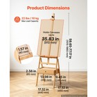 Uimoso Studio H-frame Easel For Canvas Up To 35 83   Solid Beech Wood Design