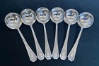 1916 Heraldic Rogers International Set Of 6 Bouillon Round Soup Spoons Stunning