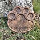 Paw Print Pet Memorial Garden Stone And Sympathy Poem Pet Grave Headstone Tom   