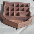 Mini Wooden Thimble Display House barn Wall Hanging Holds 18