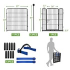 32 In h  Garden Fence With Low Threshold Door  12 Panels Total 26 6 Ft l  Tal   