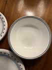 Corelle City Block Dishes  Setting For 8  White Black  Dinner  Bread   Bowls  