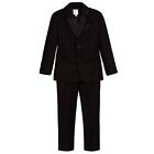 Nwt Carrement Beau Boys Black Tuxedo Suit Wool Blend  212 Size 2t  4t  5  6y  8y