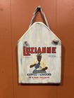 Antique Kitchen Luzianne  Coffee And Chicory Hand-painted Sign Vintage