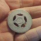 Vintage Ww2 Era Arcade Punch Token Good Luck   Us Army I Like Pussy