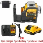 Dewalt Dw089lg 12-line Green Beam Laser Level - 360   3-side Coverage Combo Pack
