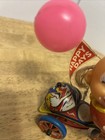 Tin Litho Clown   Bicycle Happy Days Mtu Korea 70s Mechanical Wind Up Toy