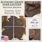 Lambskin Nappa Leather Hide Medium Brown 2 Oz Soft Sheep Skin Economy