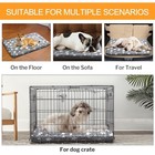 Dog Crate Pad Washable Cat Dog Pet Bed For Crate Kennel Small Mat 24in Gray