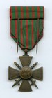 Wwi France French Croix De Guerre 1914-1918 War Medal Complete With Hanger