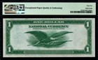 1918  1 Large Size Beautiful Certified Pmg Au 55 Epq Federal Reserve Bank Note 