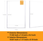 10-pack Modern Comic Book Toploaders - Premium Pvc Protection And Display
