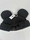 2025 Disney Parks Mickey Mouse Ears Sherpa Fuzzy Winter Bucket Hat Black New
