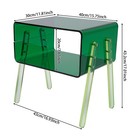 Acrylic Storage Rack Mobile Storage Cart Storage Rack For Kitchen Bathroom