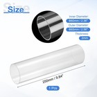 Clear Rigid Acrylic Pipe 60mm Id X 65mm Od 10  Round Clear Plastic Tube