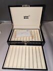 Montblanc International Black Laquered 20 Pen Display Case With Key 
