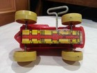 Vintage Mar Toy  Small Wind Up Tractor Plastic And Tin  Works