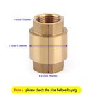 Dn15 1 2  Npt In-line Check Valve Brass Spring Loaded Inline 200psi