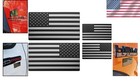 Versatile 4 Pack Of Raised Stars And Stripes Flag Badges For Cars And Laptops