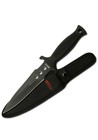 Mtech Black Dual Edge Dagger Fixed Blade Knife   Sheath Mt-454 11 1 2  Oa New