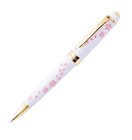 Cherry Blossom Pink Petals Cross Bailey Light Ballpoint Pen Gloss White Resin